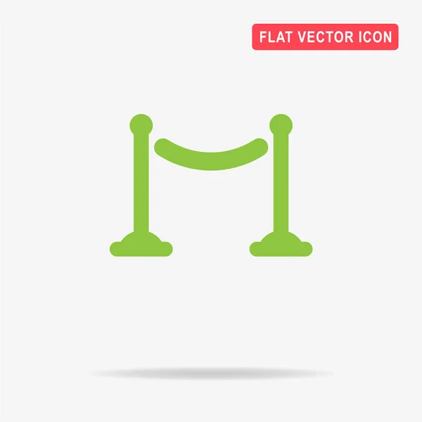 Cinema Fence Icon Vector Concept Illustration Design — Stock Vector