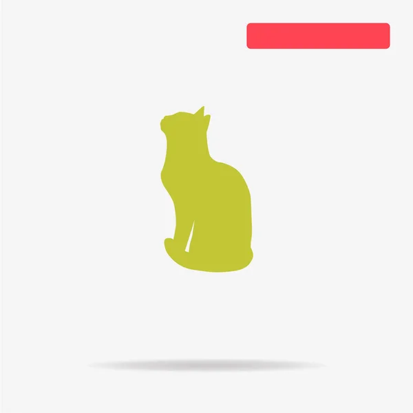 Icono Gato Ilustración Del Concepto Vectorial Para Diseño — Vector de stock