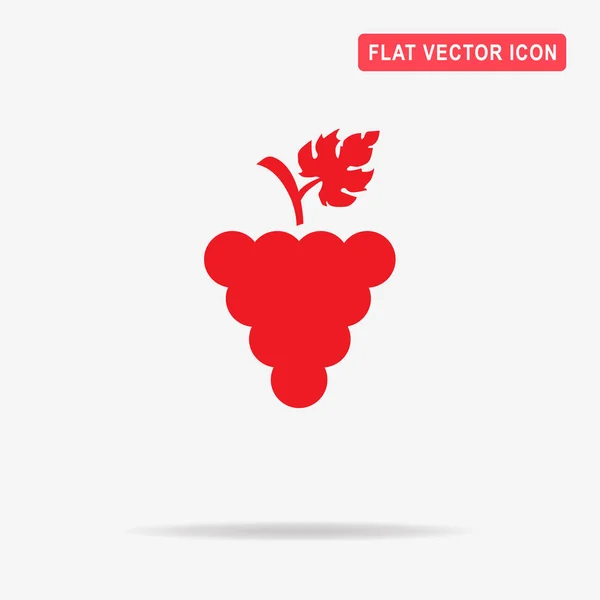 Icono Uvas Ilustración Del Concepto Vectorial Para Diseño — Vector de stock