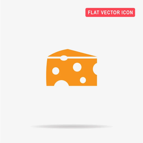 Cheese Icon Vector Concept Illustration Design — Stock Vector