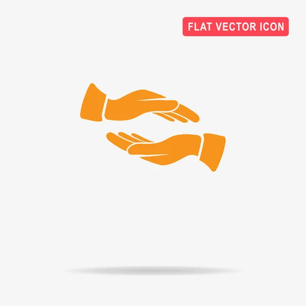 Значок Руки Векторная Концепция — стоковый вектор