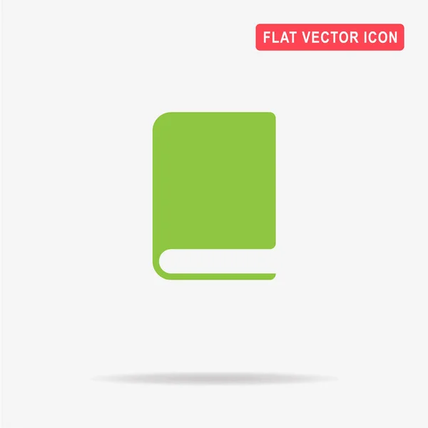 Könyv Ikonra Vektor Koncepció Illusztráció Design — Stock Vector