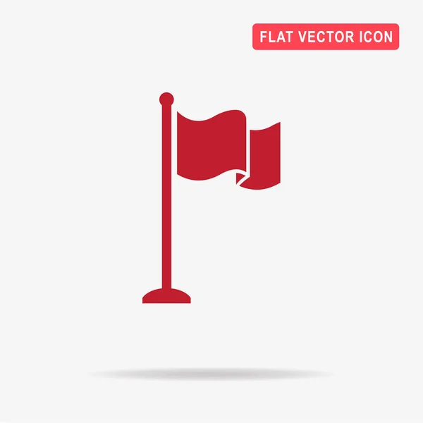 Het Pictogram Van Vlag Vectorillustratie Concept Voor Ontwerp — Stockvector