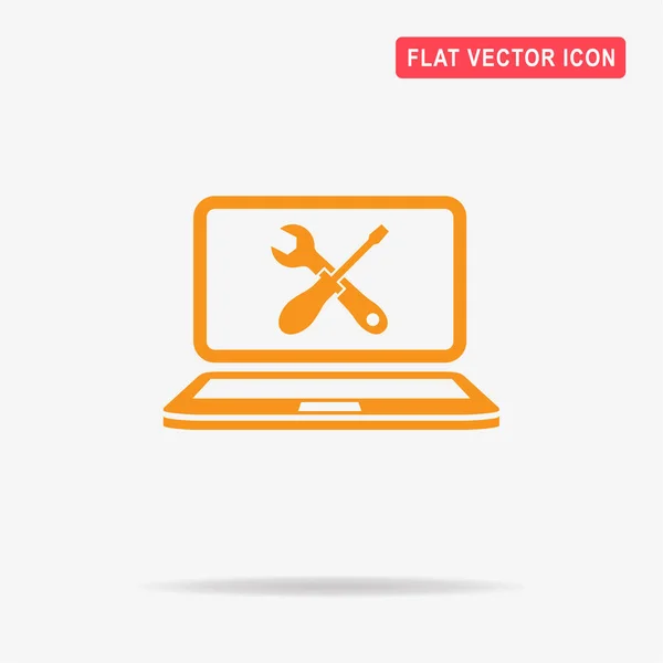 Reair Computer Icon Векторная Концепция — стоковый вектор