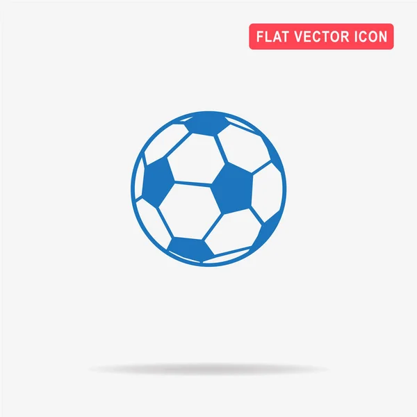 Fußball Ikone Vektor Konzept Illustration Für Design — Stockvektor