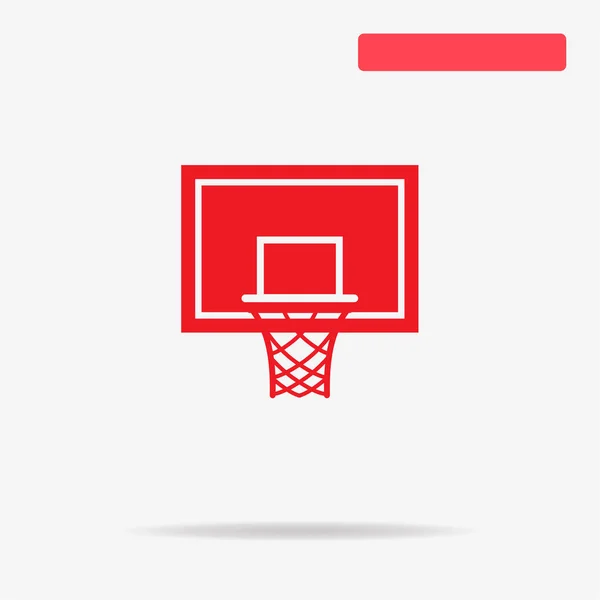 Basketbal Hoepel Pictogram Vectorillustratie Concept Voor Ontwerp — Stockvector