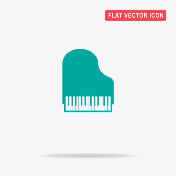 Piano Pictogram Vectorillustratie Concept Voor Ontwerp — Stockvector