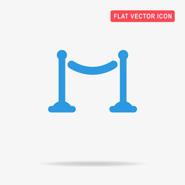 Mozi Kerítés Ikonra Vektor Koncepció Illusztráció Design — Stock Vector