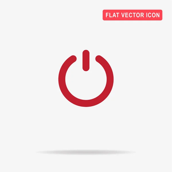 Ícone Botão Energia Ilustração Conceito Vetor Para Design — Vetor de Stock