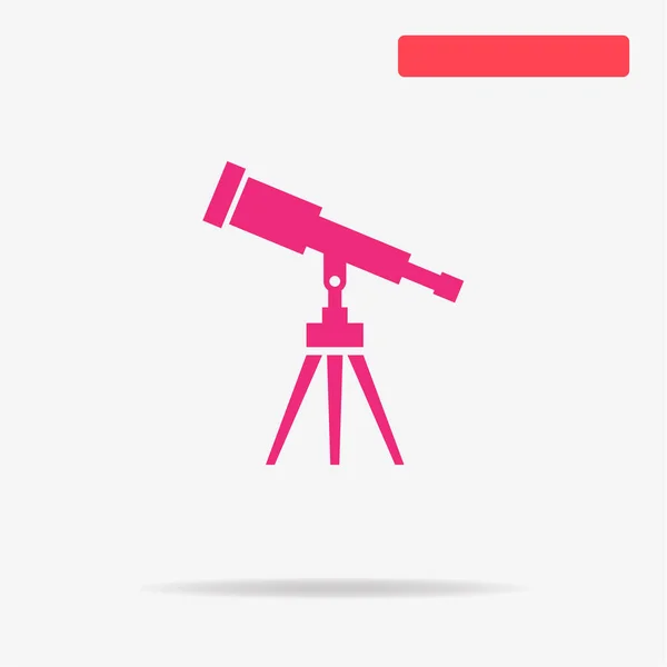 Telescope Icon Vector Concept Illustration Design — Stock Vector