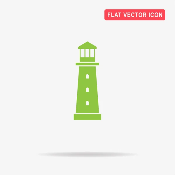 Lighthouse icon. Vector concept illustration for design.