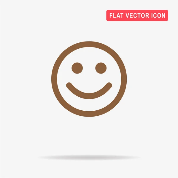 Happy Face Icon Vector Concept Illustration Design — Stock Vector