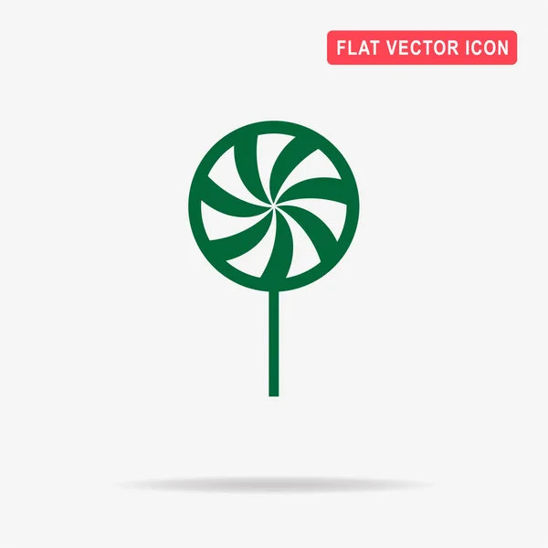 Pepermunt Snoep Pictogram Vectorillustratie Concept Voor Ontwerp — Stockvector