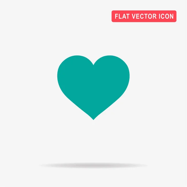 Szív Ikonra Vektor Koncepció Illusztráció Design — Stock Vector