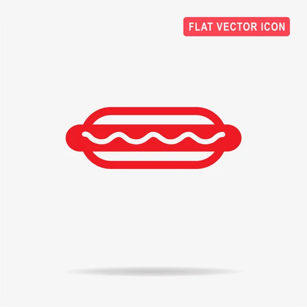 Ícone Cachorro Quente Ilustração Conceito Vetor Para Design — Vetor de Stock