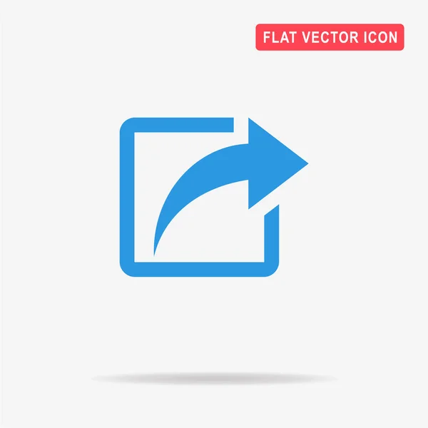 Compartilhar Ícone Ilustração Conceito Vetor Para Design — Vetor de Stock