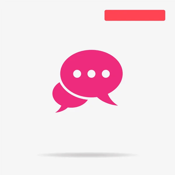 Ícone Mensagem Chat Ilustração Conceito Vetor Para Design —  Vetores de Stock
