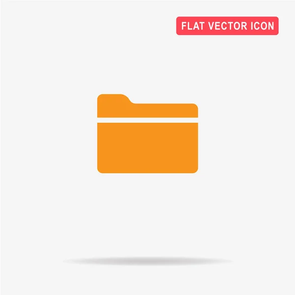 Icono Carpeta Ilustración Del Concepto Vectorial Para Diseño — Vector de stock