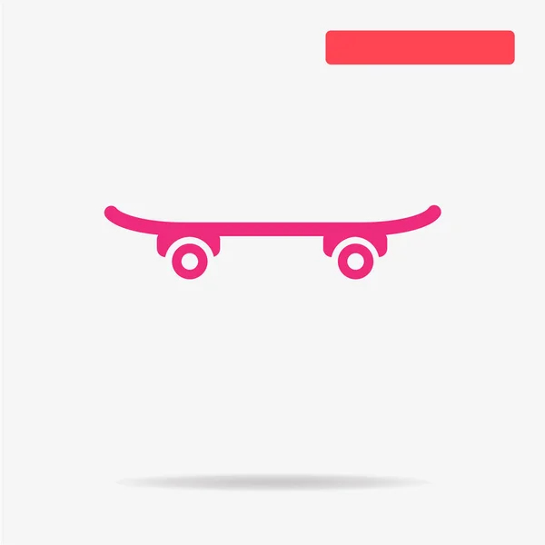 Skateboard Pictogram Vectorillustratie Concept Voor Ontwerp — Stockvector