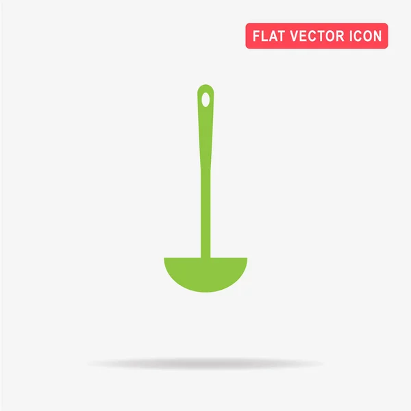 Icono Cucharón Sopa Ilustración Del Concepto Vectorial Para Diseño — Vector de stock