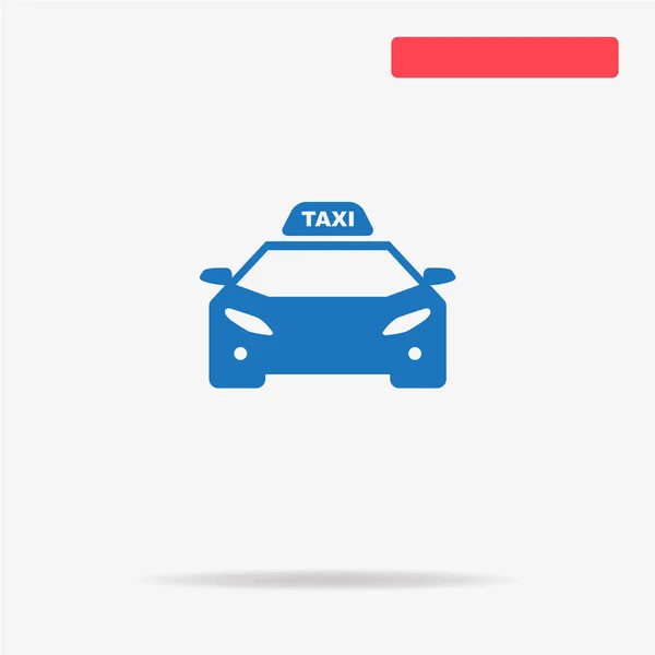 Taxi Pictogram Vectorillustratie Concept Voor Ontwerp — Stockvector