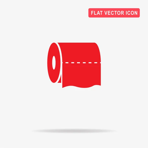 Toilet Paper Icon Vector Concept Illustration Design — Stock Vector