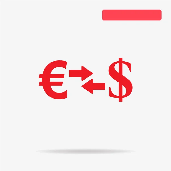Valutaveksling Ikon Vektorkoncept Illustration Til Design – Stock-vektor