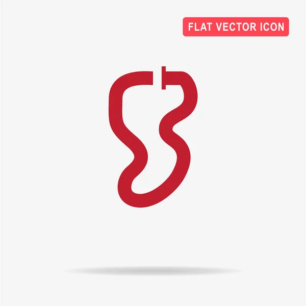 Race Circuit Icon Vector Concept Illustration Design — Stock Vector
