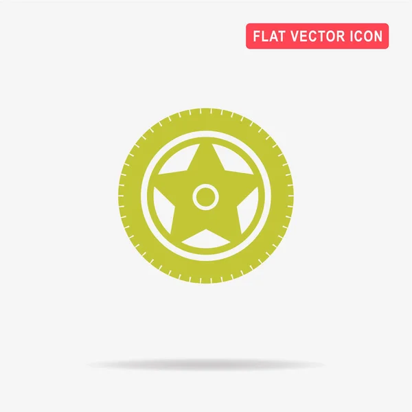 Rad Symbol Vektor Konzept Illustration Für Design — Stockvektor