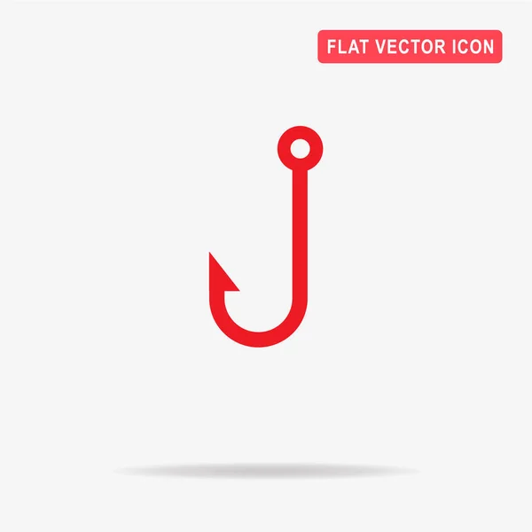 Значок Крюка Векторная Концепция — стоковый вектор
