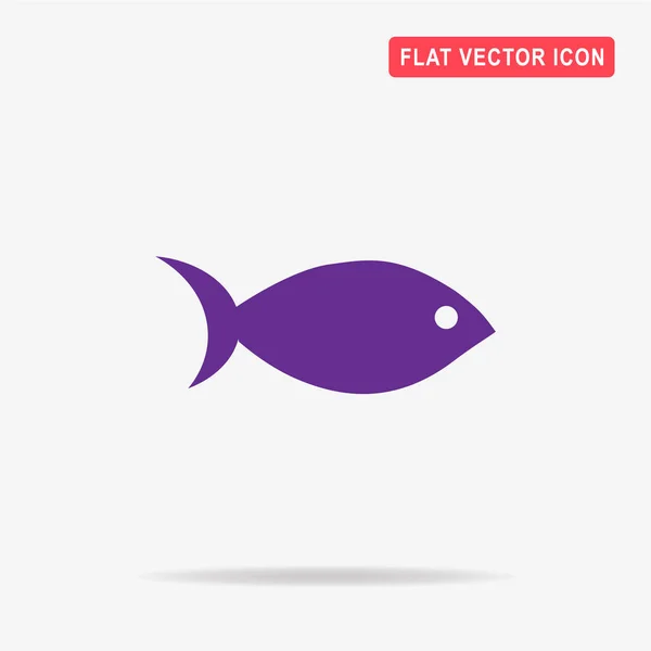 Εικονίδιο Ψάρια Vector Εικονογράφηση Έννοια Για Σχεδιασμό — Διανυσματικό Αρχείο