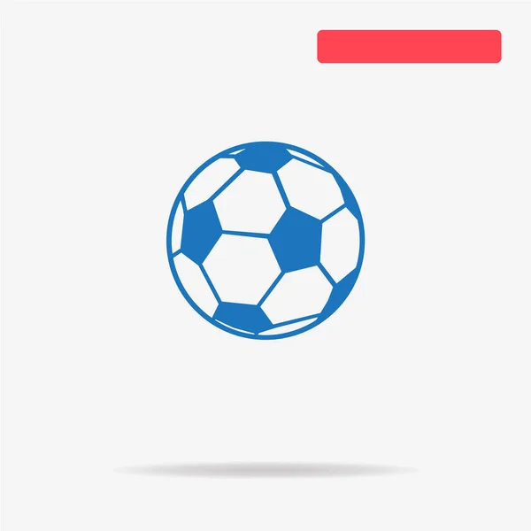 Fotboll Fotboll Bollen Ikonen Begreppet Vektorillustration För Design — Stock vektor