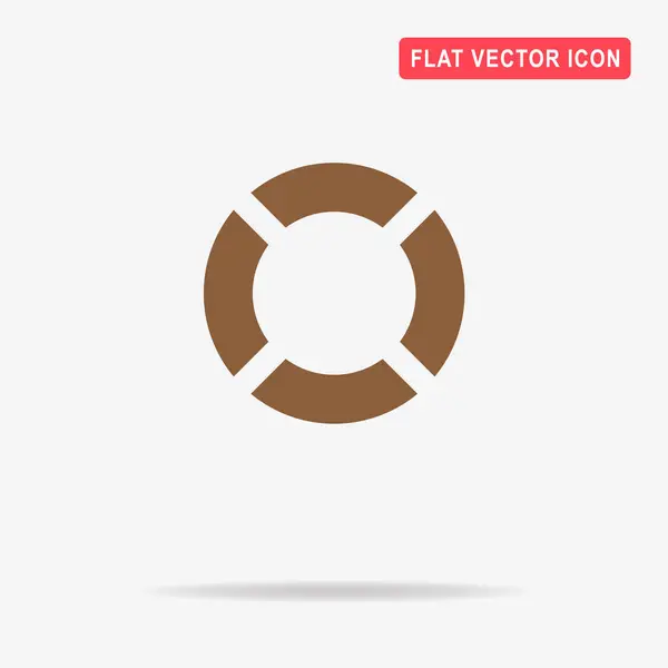 Rettungsring Symbol Vektor Konzept Illustration Für Design — Stockvektor