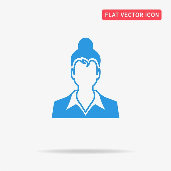 Woman Icon Vector Concept Illustration Design — Stock Vector