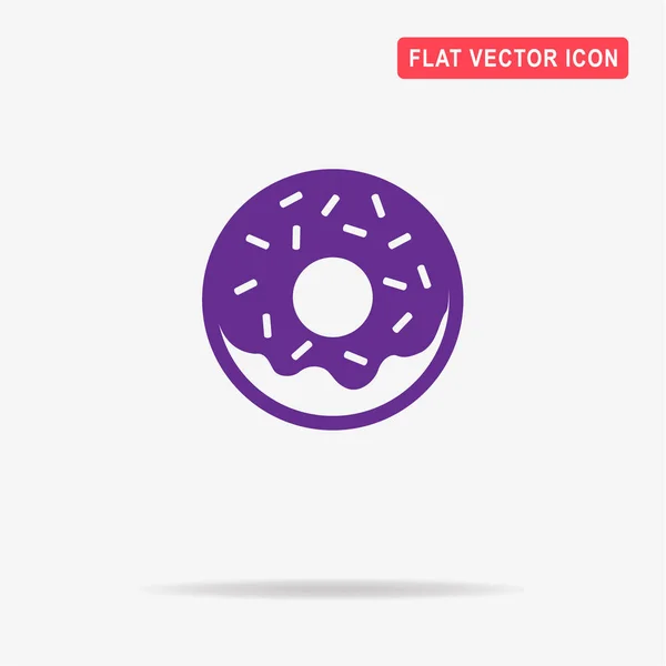 Donut Symbol Vektor Konzept Illustration Für Design — Stockvektor