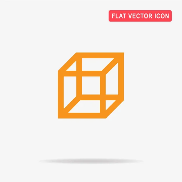 Ícone Cubo Ilustração Conceito Vetor Para Design — Vetor de Stock