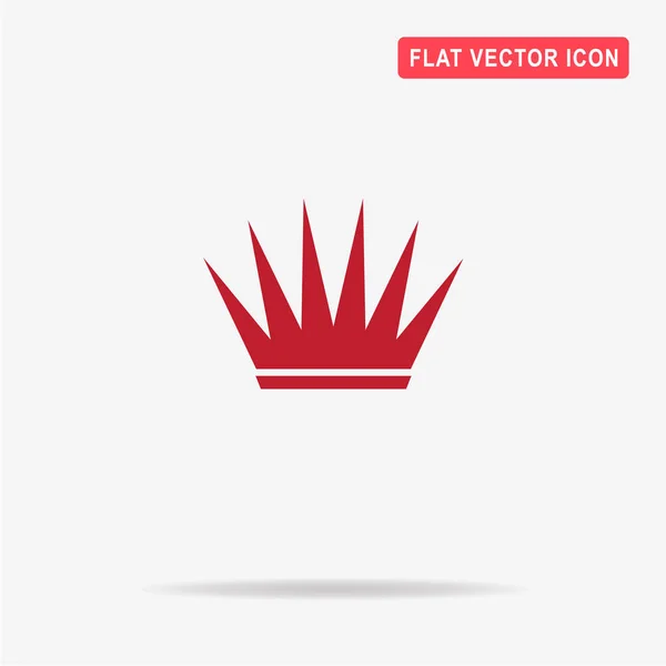 Het Pictogram Van Kroon Vectorillustratie Concept Voor Ontwerp — Stockvector