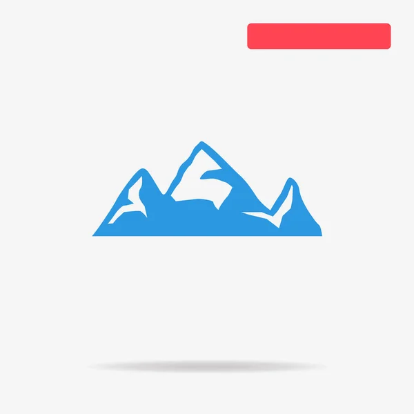 Icono Montaña Ilustración Del Concepto Vectorial Para Diseño — Vector de stock