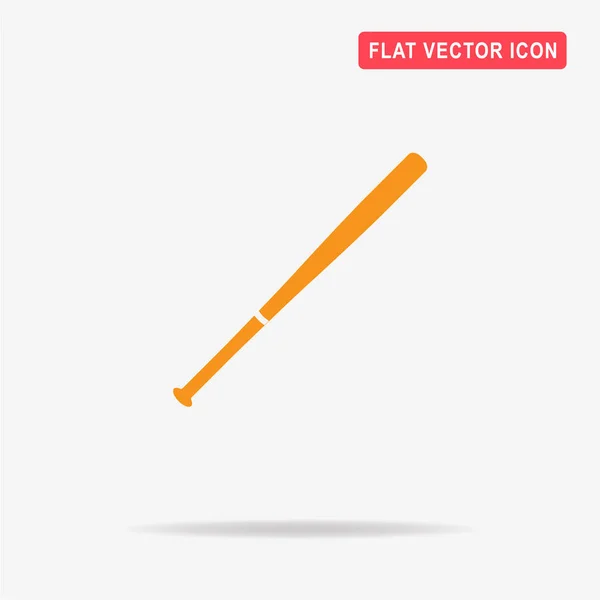 Bat Baseball Icône Illustration Vectorielle Concept Pour Design — Image vectorielle