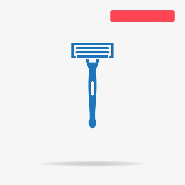 Shaving Razor Icon Vector Concept Illustration Design — Stock Vector