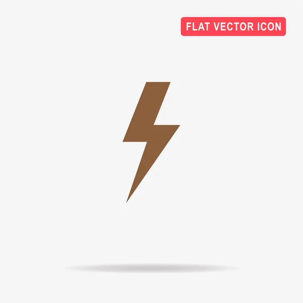 Bliksem Pictogram Vectorillustratie Concept Voor Ontwerp — Stockvector