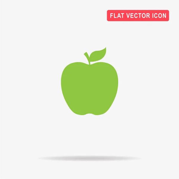 Apfelsymbol Vektor Konzept Illustration Für Design — Stockvektor