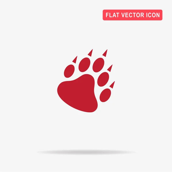 Icono Pata Oso Ilustración Del Concepto Vectorial Para Diseño — Vector de stock