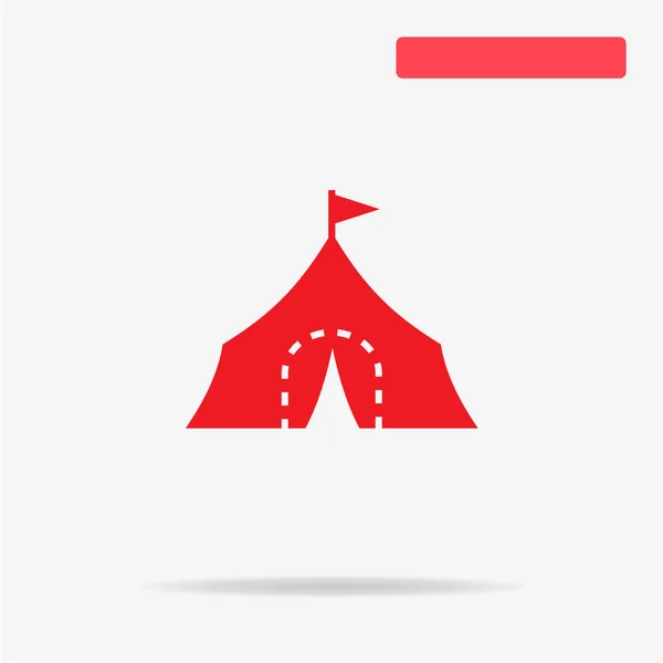 Tent Icon Vector Concept Illustration Design — Stock Vector