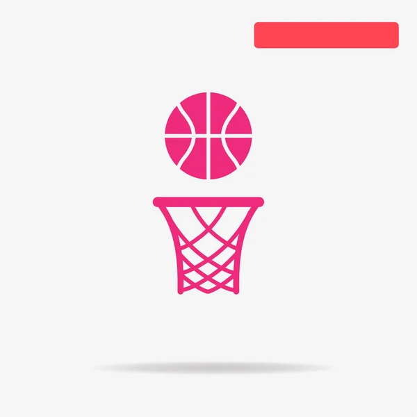 Basketbol RIM simgesi. Vektör konsept illüstrasyon tasarımı için.