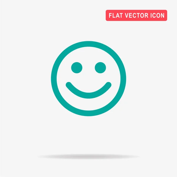 Glada Ansikte Ikon Begreppet Vektorillustration För Design — Stock vektor