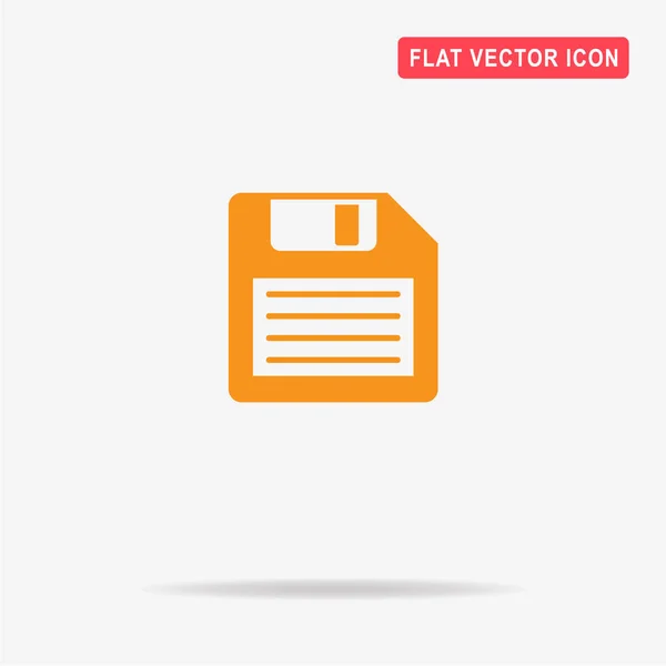 Floppy Disk Icon Vector Concept Illustration Design — Stock Vector