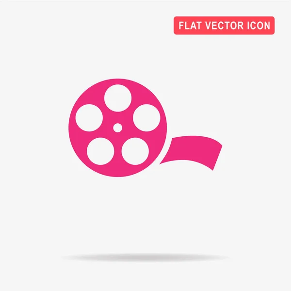 Icono Carrete Película Ilustración Del Concepto Vectorial Para Diseño — Vector de stock