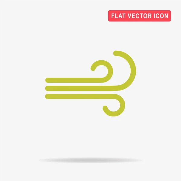 Wind Icon Vector Concept Illustration Design — Stock Vector