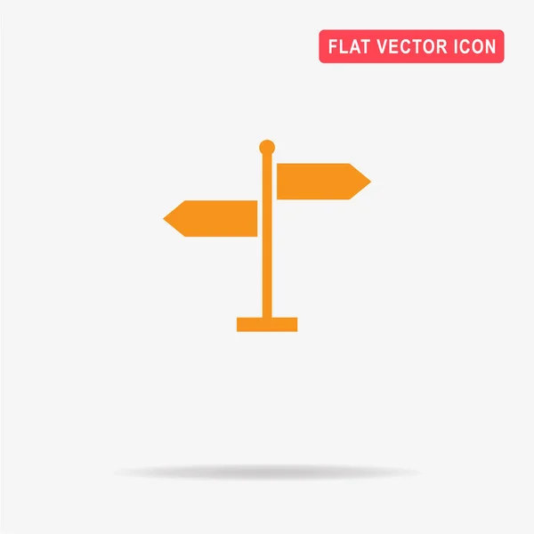 Richting Teken Pictogram Vectorillustratie Concept Voor Ontwerp — Stockvector